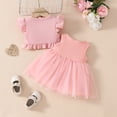 thumbnail image 3 of LAPAKIDS Baby Girls Dresses 18-24 Months Clothes Summer Floral Print Tutu Dress Cardigan Headband 3Pcs Outfits, 3 of 7