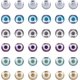 thumbnail image 1 of 132 cuentas de vidrio de 6 colores, 8 mm, redondas, electrochapadas, para pulseras, collares y joyas., 1 of 7