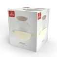 thumbnail image 7 of Globe Electric Matte White Indoor 1-Light Flush Mount with Faux Wood Accent and Frosted Glass Shade, 7 of 7