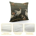 thumbnail image 4 of GOSMITH  Beautiful White Cranes Pillow Cover Bird Heron Pillows Decorative Throw Pillows Farmhouse Decor for Home Cushion Case, 4 of 5