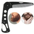 Beard Comb BiuZi Stainless Steel Portable Folding Beard Comb Men