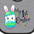 thumbnail image 4 of Inktastic My First Easter- Bunny in an Egg Boys or Girls Baby Bib, 4 of 4