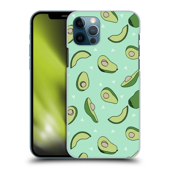 Head Case Designs Officially Licensed Andrea Lauren Design Food Pattern Avocado Hard Back Case Compatible with Apple iPhone 12 / iPhone 12 Pro