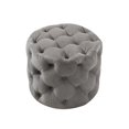 thumbnail image 3 of Inspired Home Sandy Ottoman Allover Tufted Round Modern Contemporary 1 PC, 3 of 7