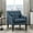 Blue, variant on Easy - Maintain and Stylish - Dark Gray Accent Chair for Living Zone, Removable Seat Cover