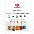 thumbnail image 4 of Red Heart Super Saver Yarn 3/Pack-Blacklight, 4 of 12