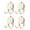 White, variant on Multipurpose Suction Hooks for Towel Kitchenwares Storage 2 Prong Designs Hanger ABS Bathroom Accessories