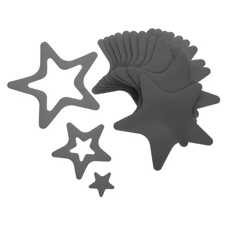 OULII Bath Tub Grip Stickers Peva Grey Easy Installation for Bathroom  12Pcs