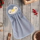 thumbnail image 4 of Toalla de mano se puede colgar Toalla absorbente Toalla de mano de los niños Toalla de mano del bebé lindo pingüino agradable a la piel suave, 4 of 7