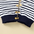thumbnail image 6 of Boy Baby Romper 100%Cotton Knit Newborn Jumpsuit Outfit Long Sleeve Autumn Toddler Child Clothing Fashion Stripe Anchor Playsuit, 6 of 6
