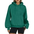 thumbnail image 2 of LYXSSBYX Hoodies for Women Pullover Womens Oversized Hoodies Casual Long Sleeve Fleece Sweatshirts Pullover Sweaters Teen Girls Preppy Tops Clothes, 2 of 6