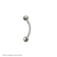 thumbnail image 2 of Curved Barbell 16G Eyebrow Piercing - Cartilage, Rook, Tragus - 3 Color Options, 2 of 3
