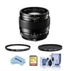 XF 23mm f/1.4 R Lens, Bundle with Hoya NXT Plus 62mm CPL Filter, 62mm UV Lens Filter, 32GB SDHC Card, Cleaning Kit, Microfiber Cloth