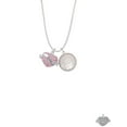 thumbnail image 2 of Delight Jewelry Silvertone Love Banner on Pink Crystal Heart To the World You are a Mother Locket Necklace, 2 of 4