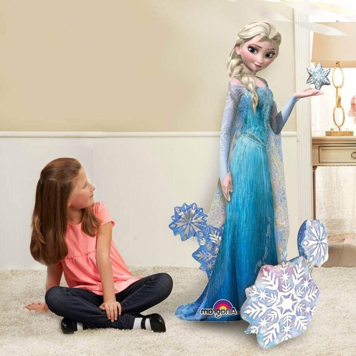 Disney Frozen Elsa 57 Airwalker Foil Balloon Helium Required for Birthday Party Supplies Walmart