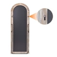thumbnail image 3 of Anyrose 65"x22" Wooden Arched Full Length Floor Mirror,White, 3 of 6