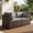 Gray, variant on TANGJEAMER 2 Pieces All-Weather PE Rattan Sectional Sofa with Cushions  for Party and Family Gathering(Black)