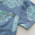 thumbnail image 6 of Odeerbi 6M-5Y Toddler Boys Summer Outfits Cotton Short Sleeve Denim Shirt Jeans Shorts Set Two-piece Set Toddler Boys Clothes, 6 of 9