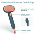 thumbnail image 3 of aumuca Dog and Cat Grooming Brush for Shedding, Removes Loose Fur from Long or Short Haired Pets, 3 of 9