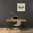 thumbnail image 3 of Lucas 20x20 White Modern Wood Framed Museum Art Print Titled - Luna smeraldo (detail), 3 of 4