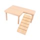 thumbnail image 5 of Plataformas de madera para hámster Muebles para mascotas pequeñas con escalera Accesorios para jaulas para roedores Bien, 5 of 9