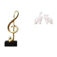 thumbnail image 1 of Figura de escritorio,Escultura de nota musical para escritorio,oficina,decoración del hogar,Escultura de elefante,Esculturas de elefantes de resina para decoración del hogar,Estatuas de, 1 of 8