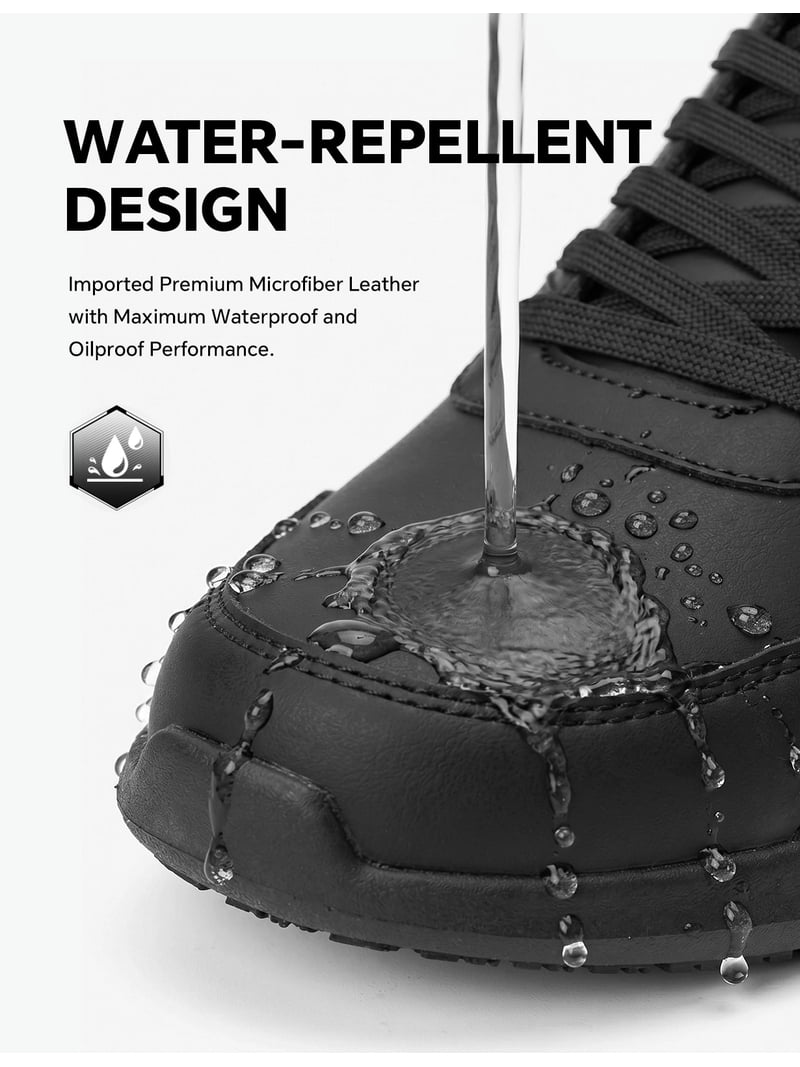 SPIEZ Men's Work Shoes, Waterproof Lightweight Non-Slip Sneakers