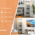 thumbnail image 3 of Resenkos Modern Floor Lamp, Pole Lamp,Modern Floor Lamp with Shelves and Drawer, 3 of 6