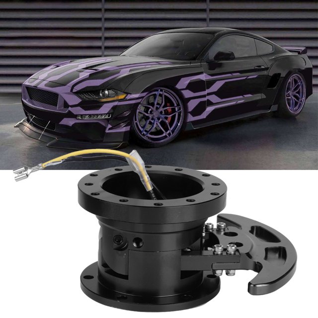 Steering Wheel Release Steering Wheel Hub Kit Tilt Steering Wheel Tilt Flipped Racing Steering Wheel Quick Release Hub Kit Removable AdapterBlack