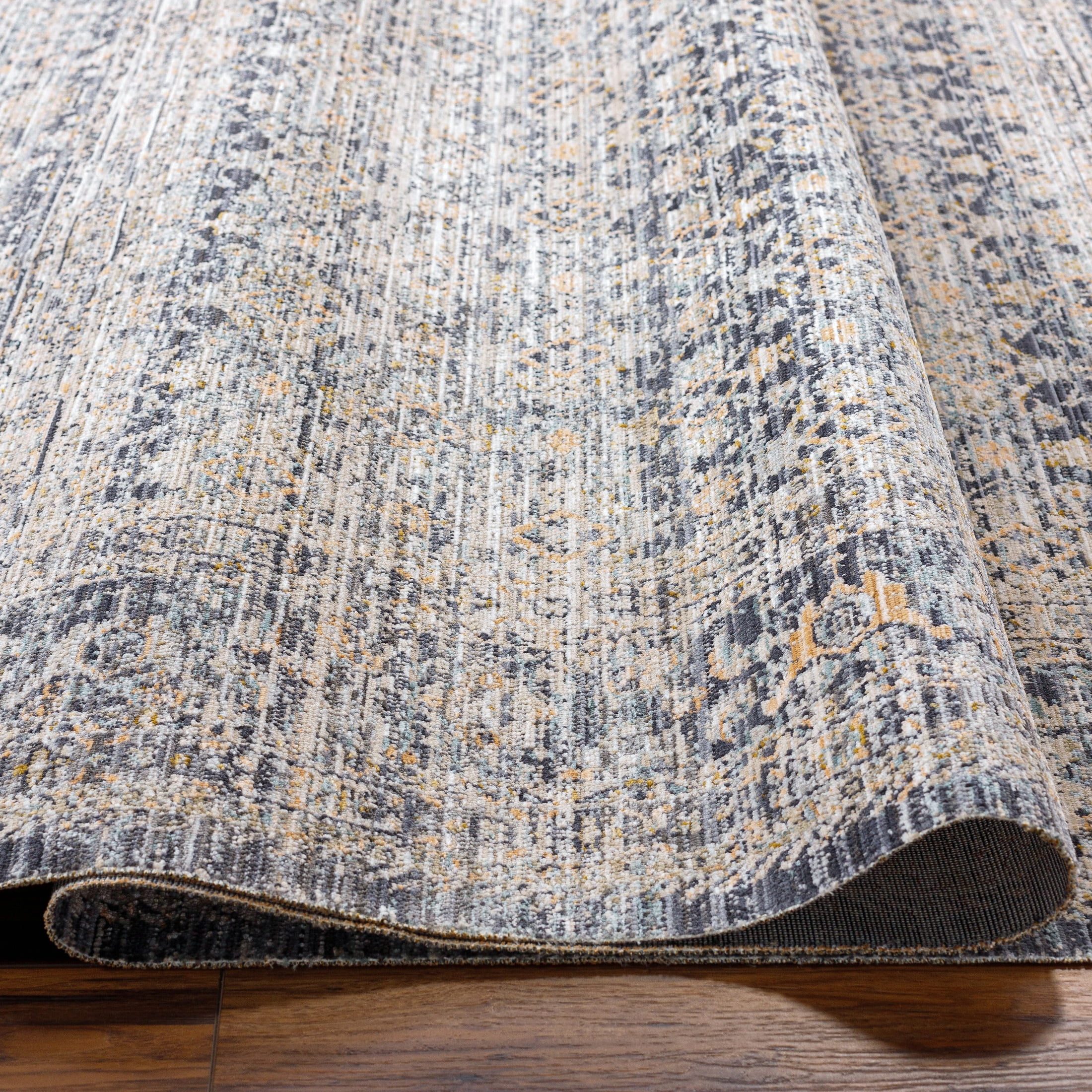 Livabliss x Becki Owens Margaret Medallion Washable Runner Area Rug,2'7" x 7'3",Gray/Charcoal
