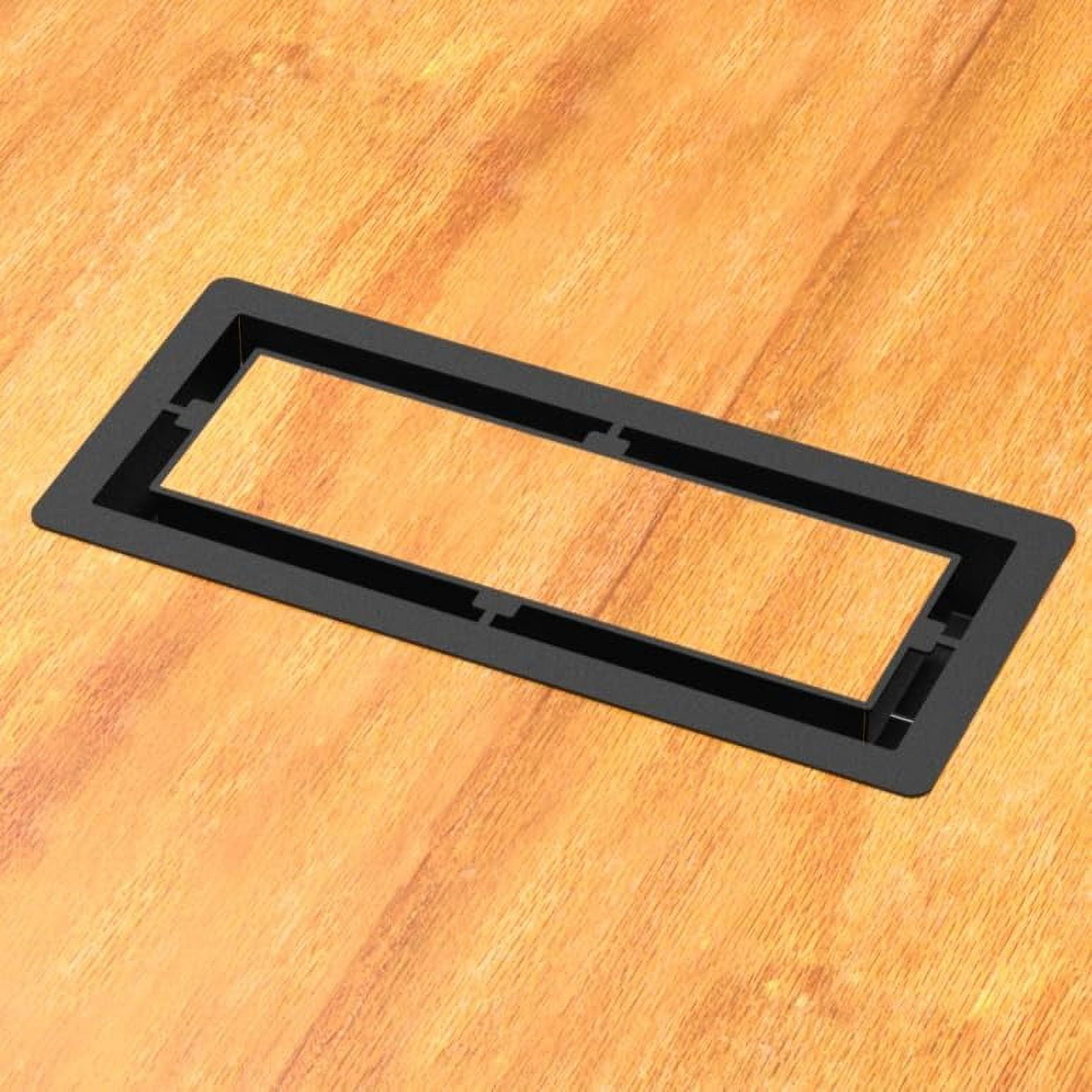 3x10-ON, Floor-Matching Heavy-Duty Metal Vent Cover, Floor Register, Black, Made in Canada
