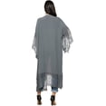 thumbnail image 2 of Womens Long Open Front Maxi Scallop Lace Boho Beach Coverup Kimono Cardigan, 2 of 4