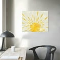 thumbnail image 4 of Orinice Boho Wall Art Sun Mountain Canvas Mid Century Modern Abstract Poster Yellow Sun Painting Mid Century Boho Canvas Pictures Abstract Sun Print Minimalist Boho Artwork Sunrise Sunset Art  20x16in, 4 of 6