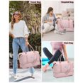thumbnail image 2 of Bolsa de fin de semana FIUAIE para mujer con compartimento para zapatos, color rosa, 2 of 7