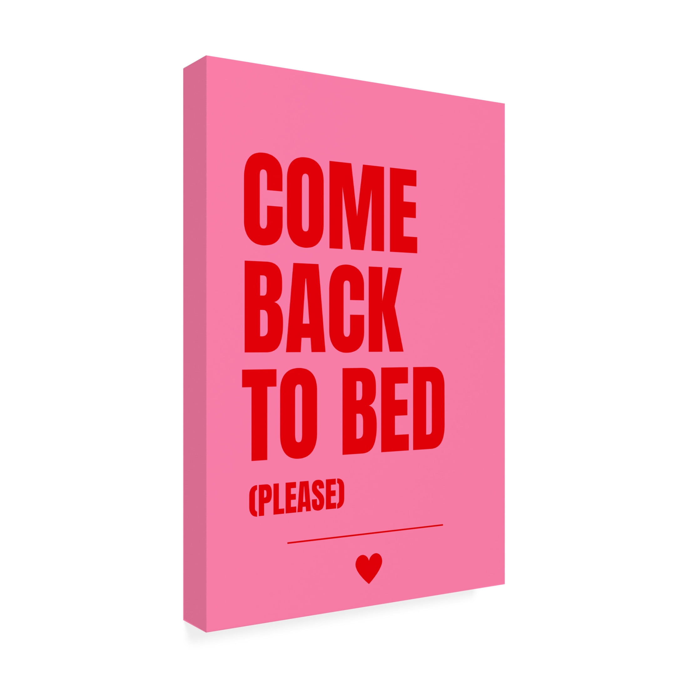 Trademark Fine Art Athene Fritsch Come Back to Bed Canvas Wall Art