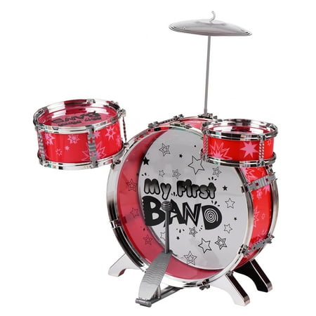 Enfants Enfants Debutants Jazz Drums Set 3 Pieces Batterie Avec Baguettes Cymbale Tabouret Reglable Batteur Unique Instrument De Musique Jouet Playset Pour Enfants Cadeaux D Anniversaire De Noel R Walmart Canada
