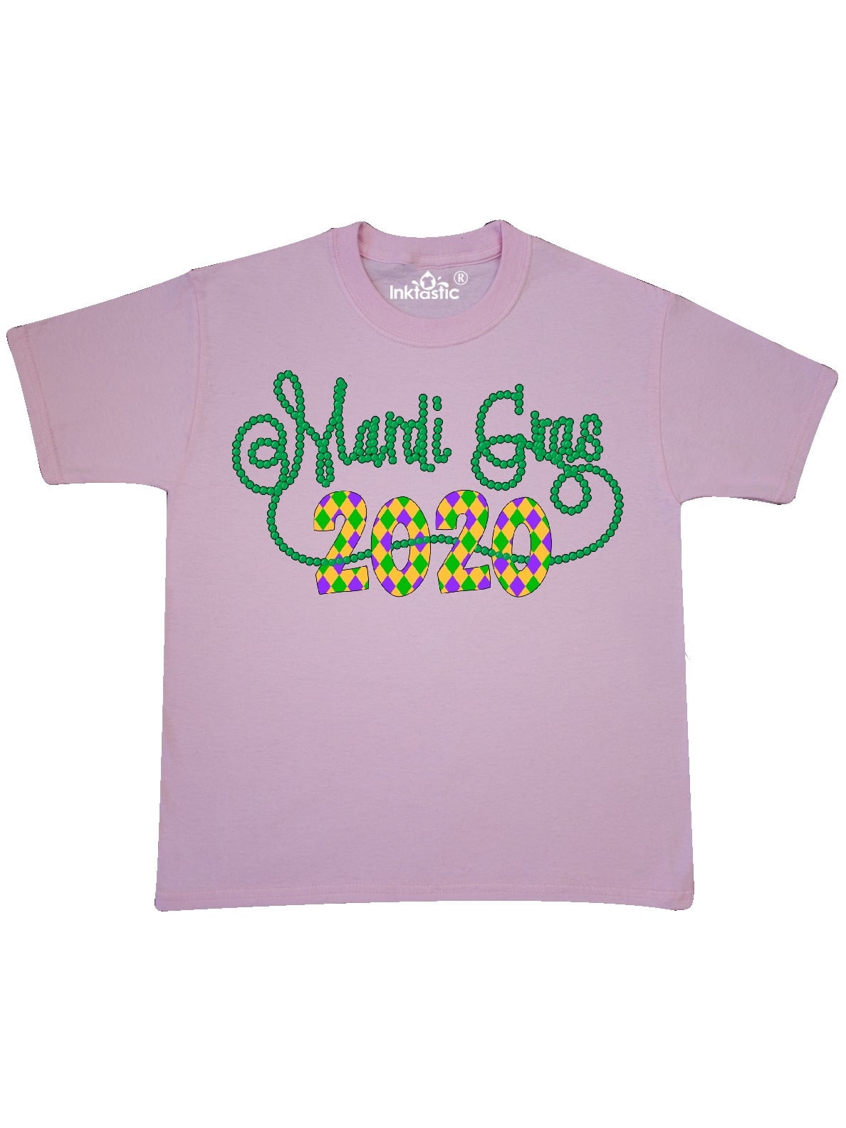 mardi gras bead shirt