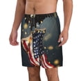 thumbnail image 2 of Balery North American Bald Eagle1 Traje de Baño Estilo Hawaiano para Hombre, Shorts de Secado Rápido con Bolsillos-Small, 2 of 6