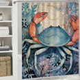 thumbnail image 6 of BCIIG Corals Seaweed Bathroom Decor Set with Hooks, Colorful Luxurious Graphic Print Polyester Fabric Fashion Shower Curtain Set, 100% Polyester Chic Modern Bathroom Decor, Multi-Size 60x72, 6 of 7