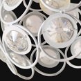 thumbnail image 3 of Lámpara De Techo Industrial Moderna Cristal Metal Hierro 20 Cm, Iluminación Interior Lámparas De Techo Pantalla Blanca - Blanco, 3 of 6