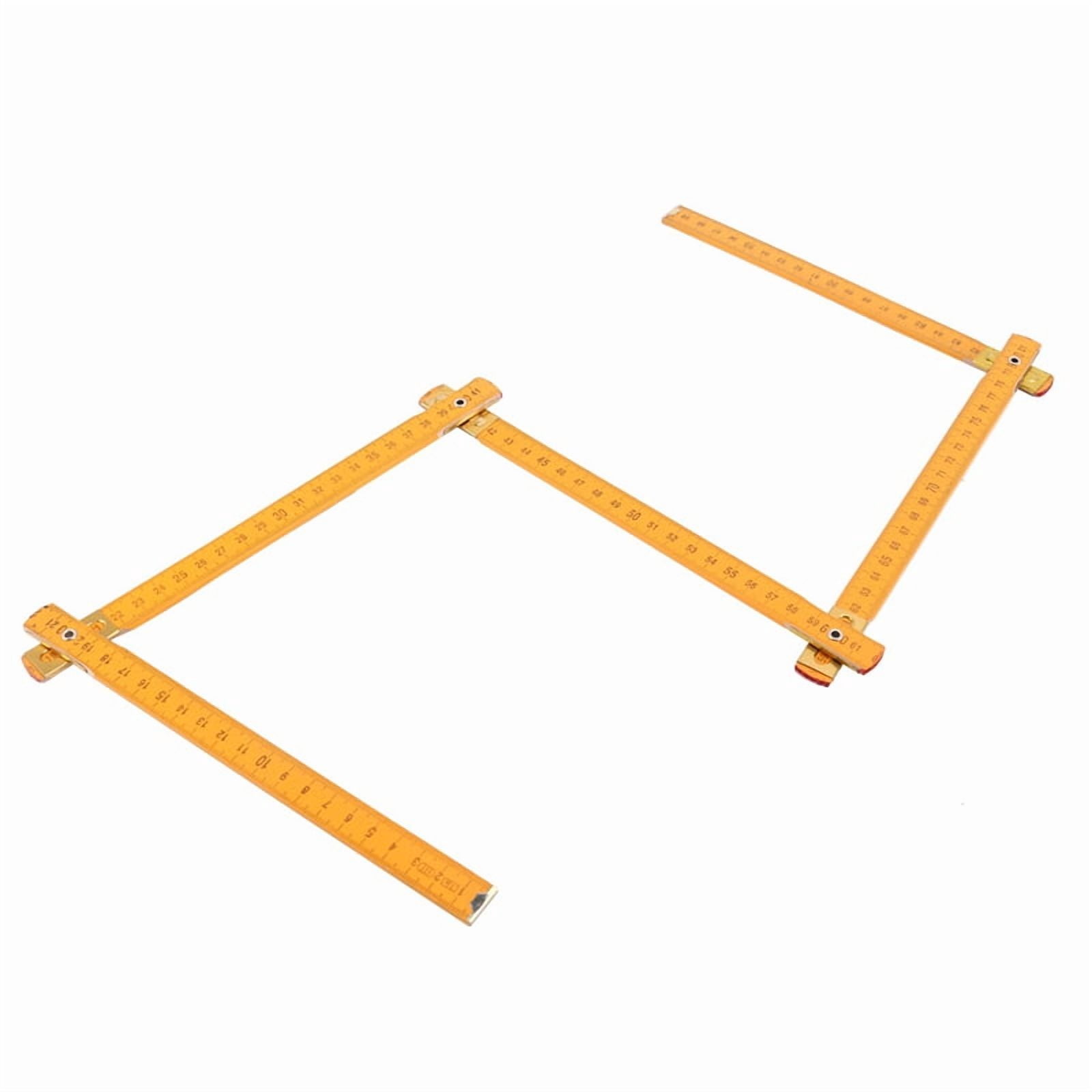 10X Portable Carpenter Wooden Folding Ruler 100cm/39inch