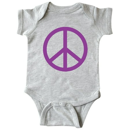 

Inktastic Purple Peace Sign Gift Baby Boy or Baby Girl Bodysuit