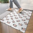 thumbnail image 4 of White Cow Happy Pattern Door Rugs,Washable Non Slip Door Mats Indoor,Decorative Door Mats,Entry Mat Indoor for Entrance,Bedroom,Kitchen,Bathroom,17"x30", 4 of 6