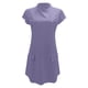 thumbnail image 4 of Vestido informal corto de manga corta liso y sexy de corte ajustado y cintura alta para mujer - Poliéster ligero, bolsillos, varias tallas, 4 of 5