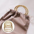 thumbnail image 4 of 4 asas gruesas de bambú macizo en forma de D para bolsos, prácticas perchas para marcos de bolsos, accesorios para bolsos de bricolaje, asas de madera para bolsos., 4 of 7