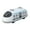 White, variant on Blue Double Pull Back High Speed Rail Train Toy Simulation Model Car For Kids 13.5X5X5Cm 5.3X1.9X1.9In Friction Powered No Battery Needed Durable Abs Plastic Construction