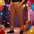 thumbnail image 2 of JAJAHO Mens Slim Fit Dress Pants Sparkly Sequins Formal Evening Party Suit Pants Comfortable Stretch Flat Front Carnival Cozy Trousers, 2 of 4