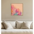 thumbnail image 5 of Kate and Laurel Sylvie Sun Burn 2 Framed Canvas Wall Art by Alicia Bock, 22x22 Natural, Palm Tree Photography Art for Wall, 5 of 6