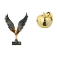 thumbnail image 1 of Estatua De Resina Con Alas Extendidas, Escultura De Feng Shui, Adorno De Fruta, Figura De Cerámica, Decoración, Colección Artesanal, Estatua De Escritorio Delicada Para Porches, Restaurantes, 1 of 8