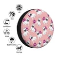 thumbnail image 4 of Susaid Bulldog Print Tire Covers,Waterproof Anti-UV Snow Sun Rain Tire Covers for RV,Truck, SUV, Trailer, Camper-15 inch, 4 of 6